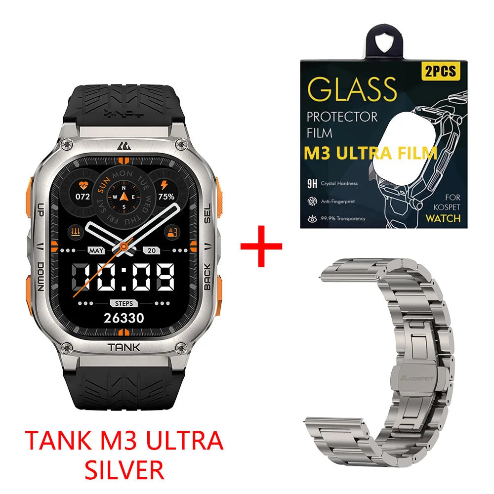 Ultra GPS Smart Watch For Men Compass Altimeter Barometric