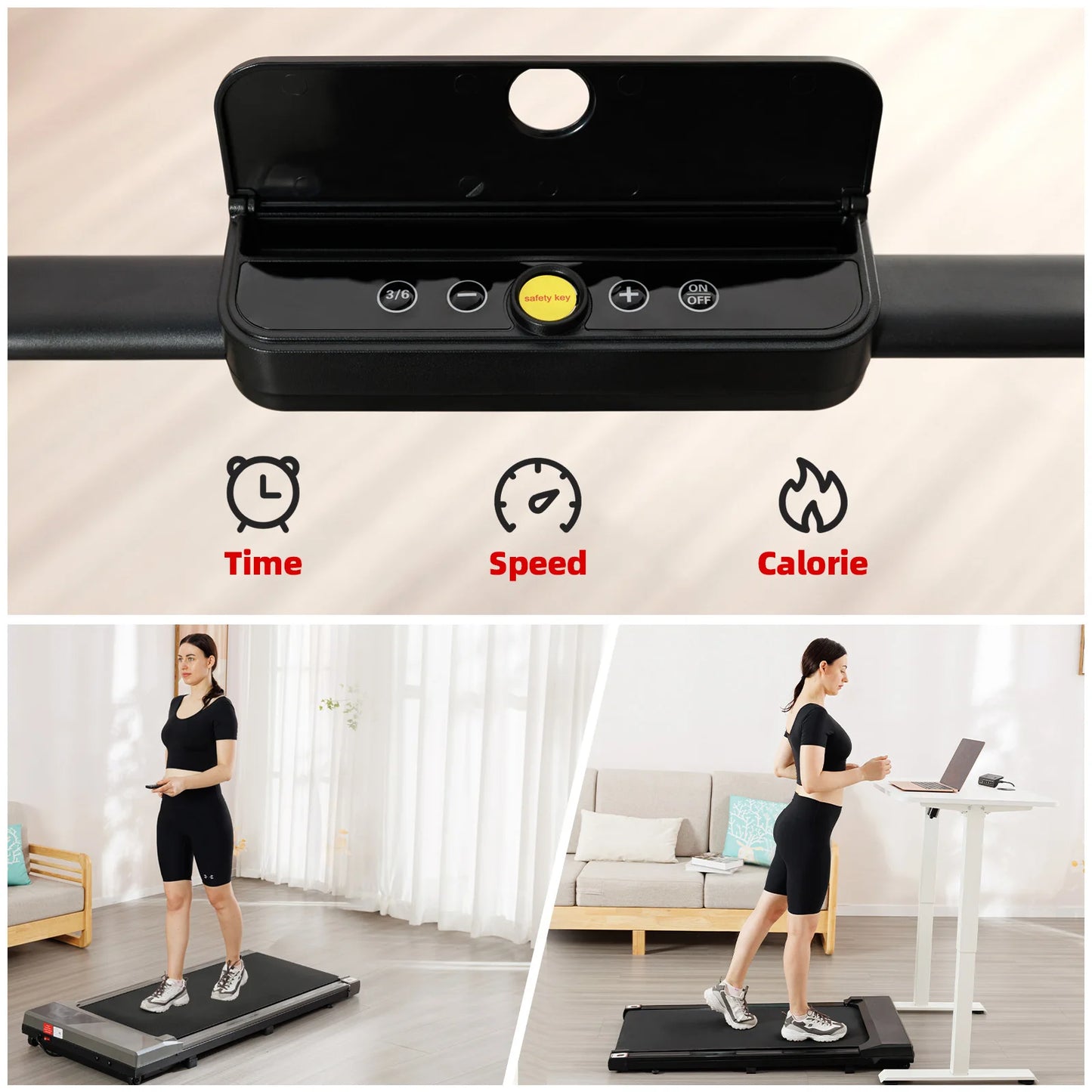 Under Desk Treadmill, Walking Pad for Home/Office,