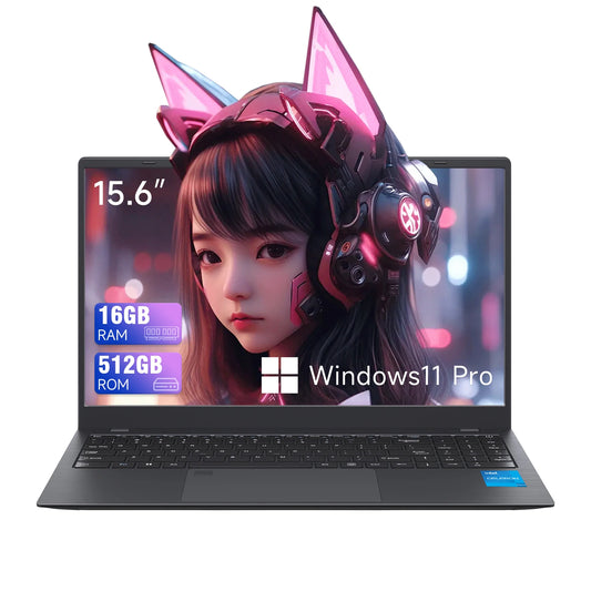 15.6 Inch  Laptop Notebook  RAM  Windows 11 Fingerprint Recognition