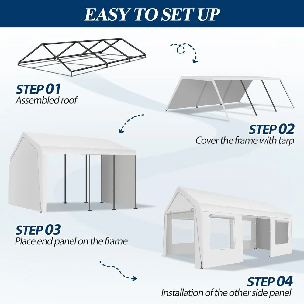 10' x 20' Heavy Duty Carport Tent -