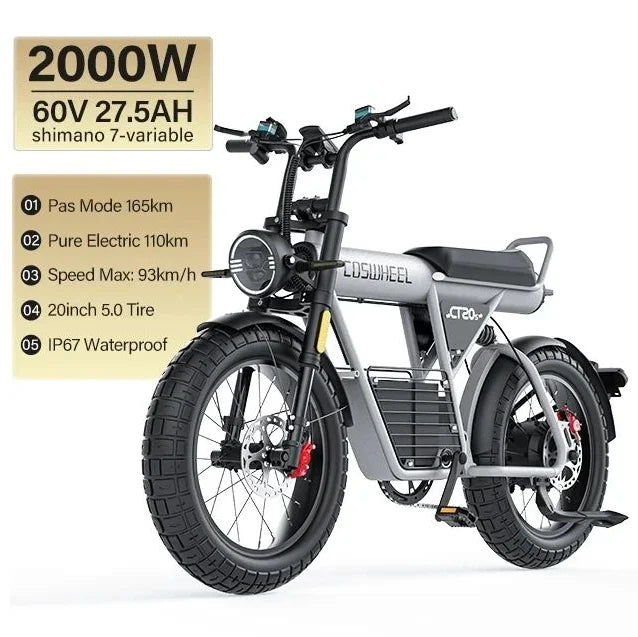 Electric Bike 20 Inch Fat Tire Bicycle