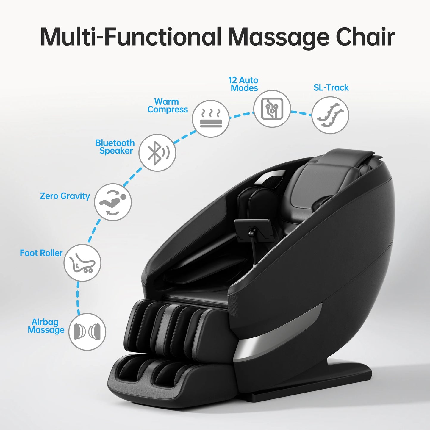 Massage Chair Full Body Massage Recliner LCD