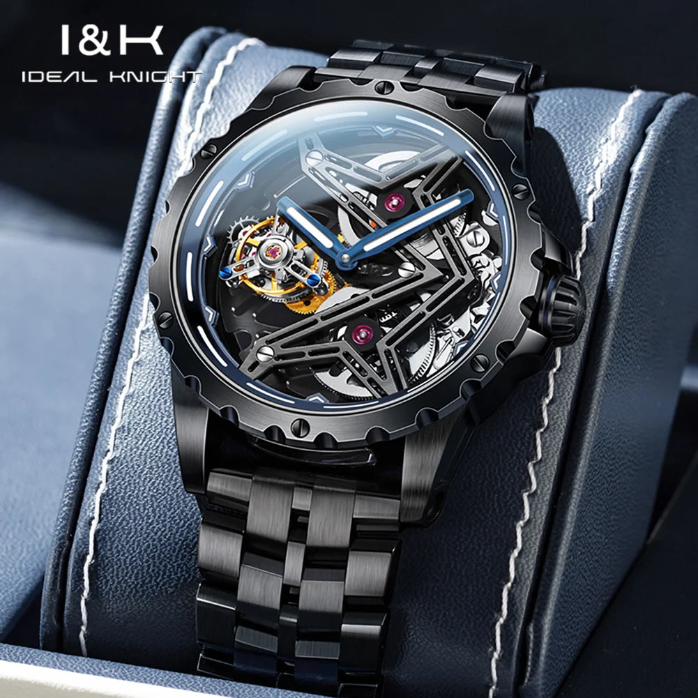 Transparent Tourbillon Man Watch Great Wall Series