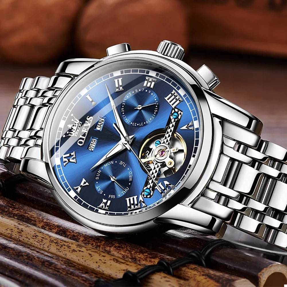 Men's Watches Automatic Mechanical Business Wristwatch Waterproof