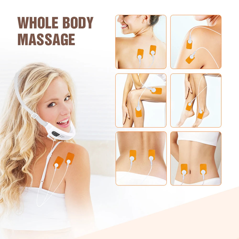 Electric Face Lifting Device LED Lights Heating Vibration Facial