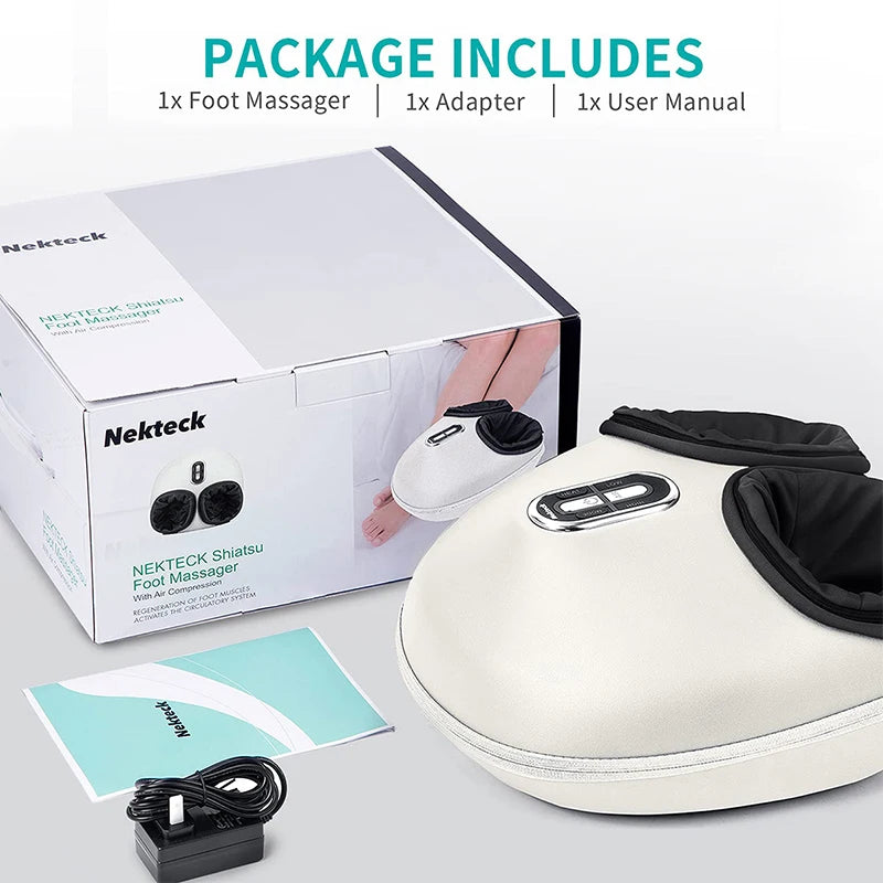 Foot Massager Air Compression Soothing Heating Deep Kneading