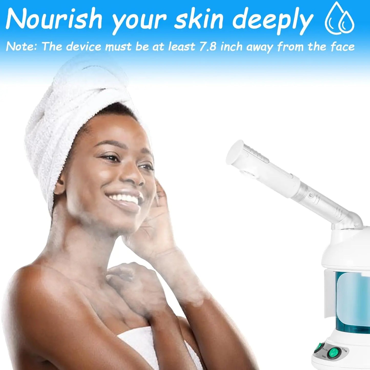 Facial Steamer Hot Mist Face Steamer  Table Top