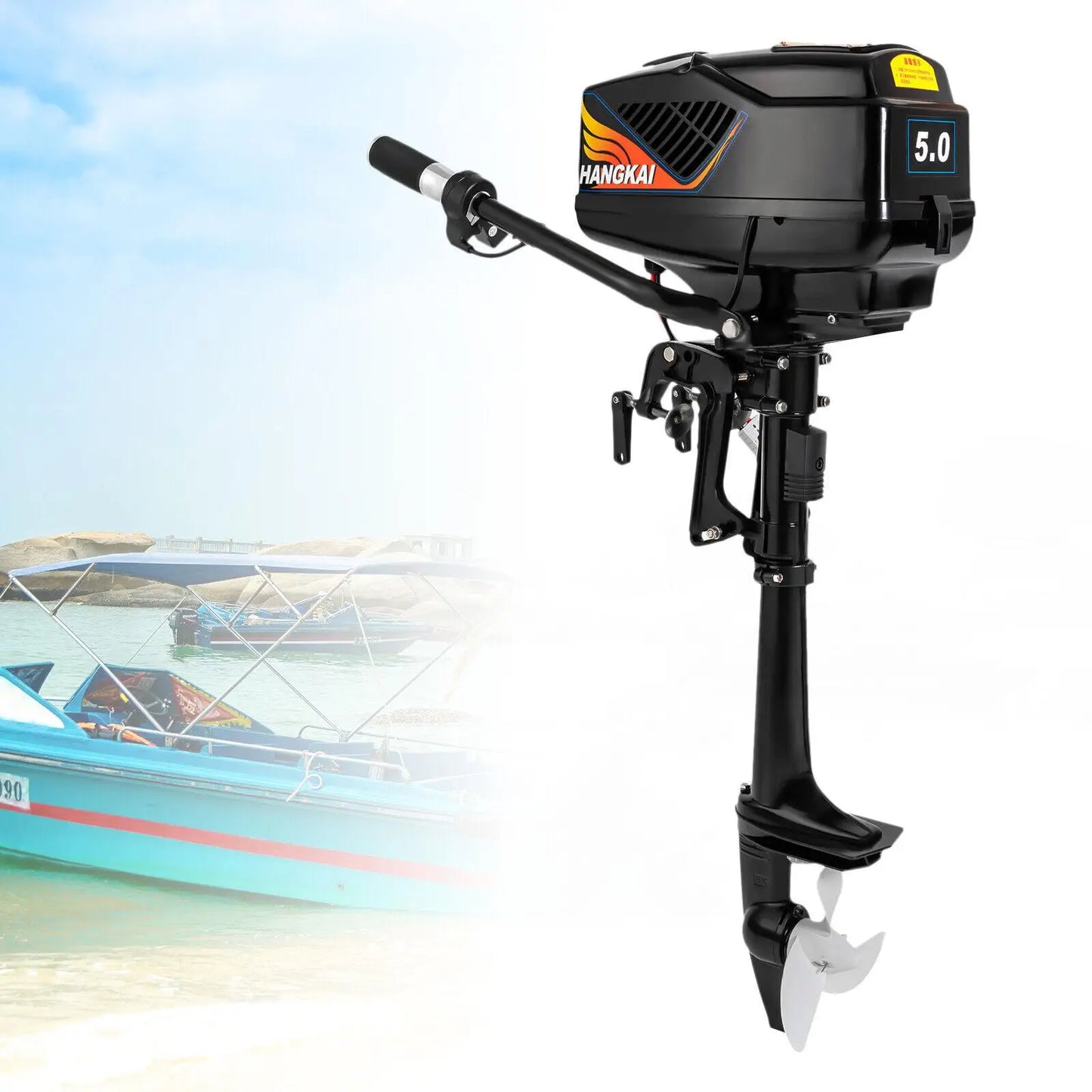 Outboard Motor Short Shaft 48V Fishing Boat Trolling Engine