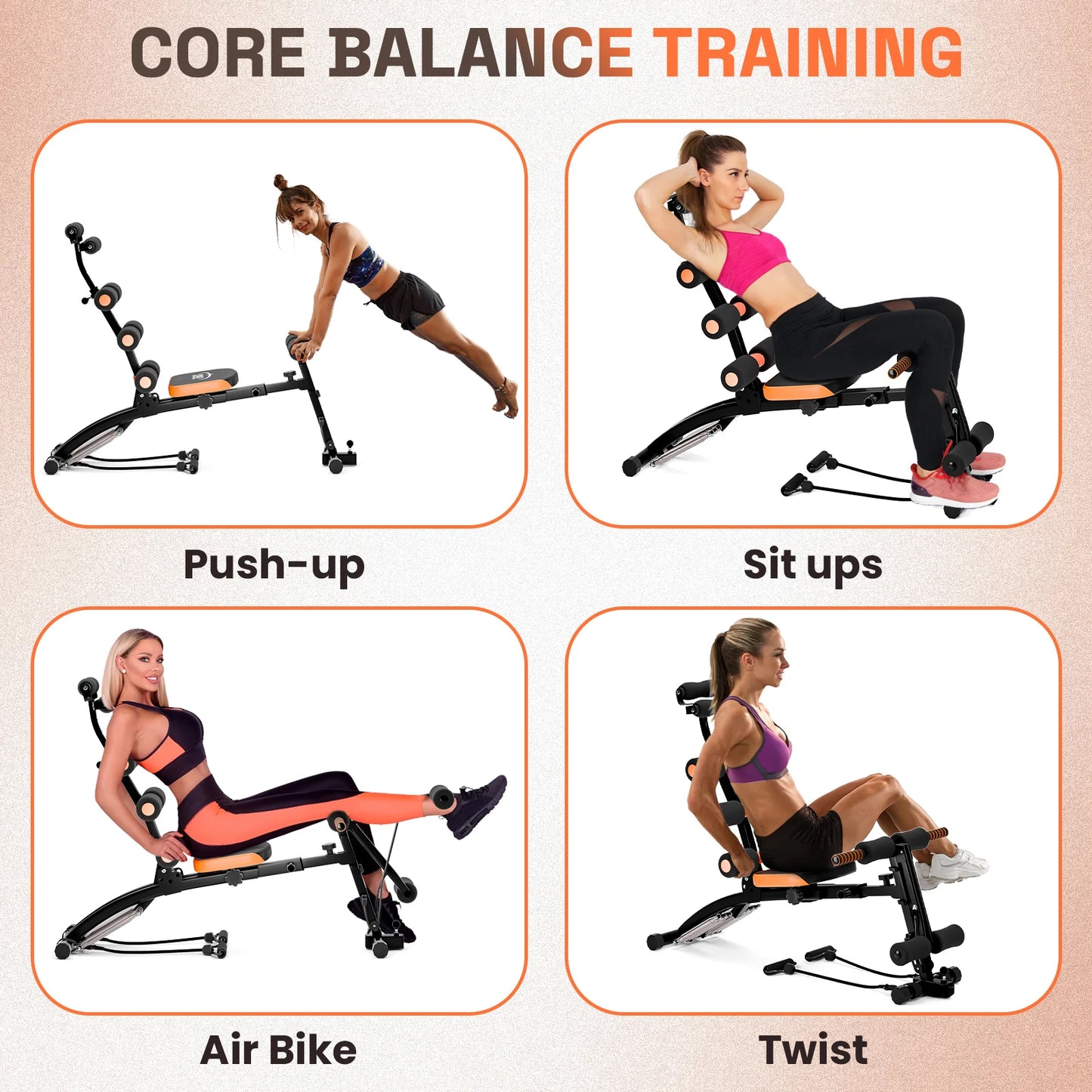 Ab Machine, Ab Workout Bench for Home Gym,