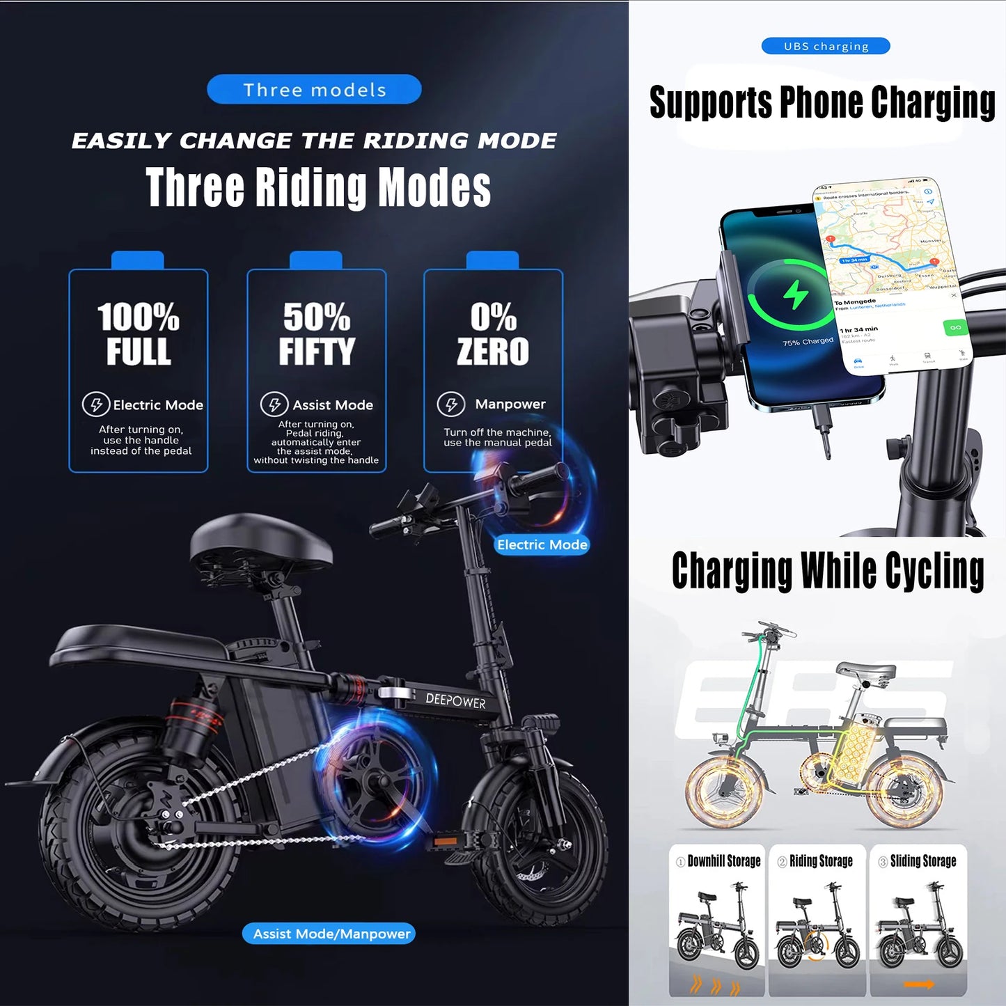 Electric bike Folding 14 inch