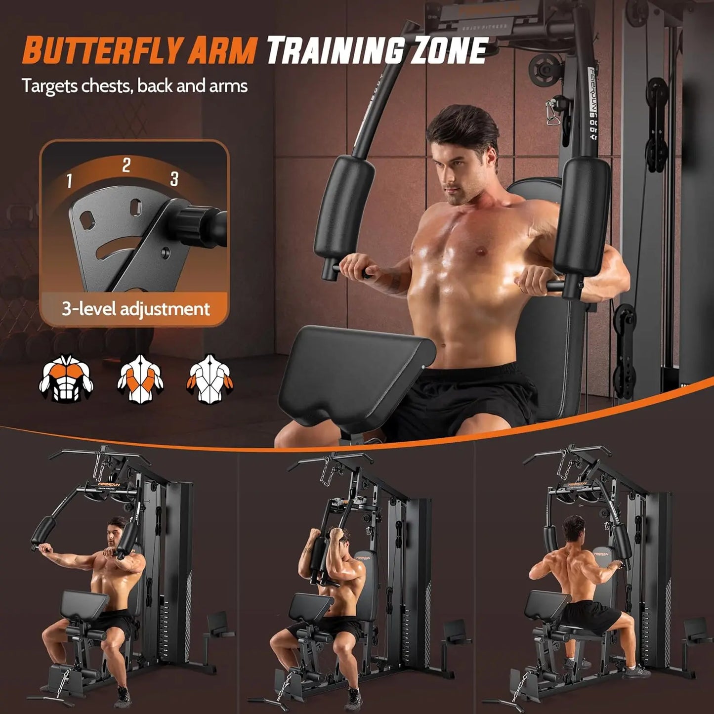 Multi Exercise Equipment with Leg Press,