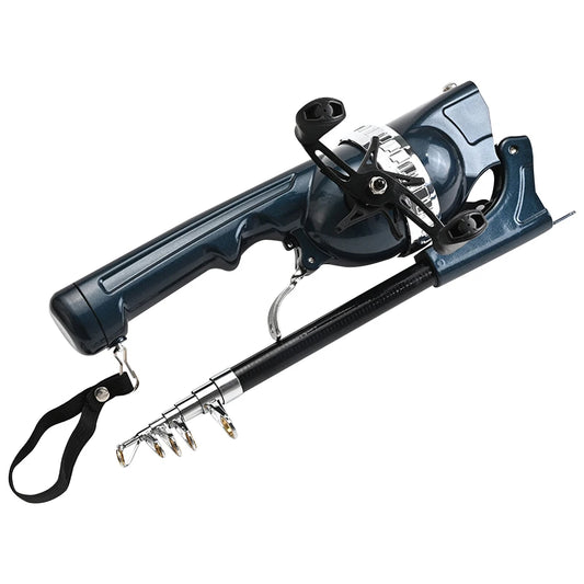1Set Portable Folding Fishing Rod Telescopic Stainless Steel