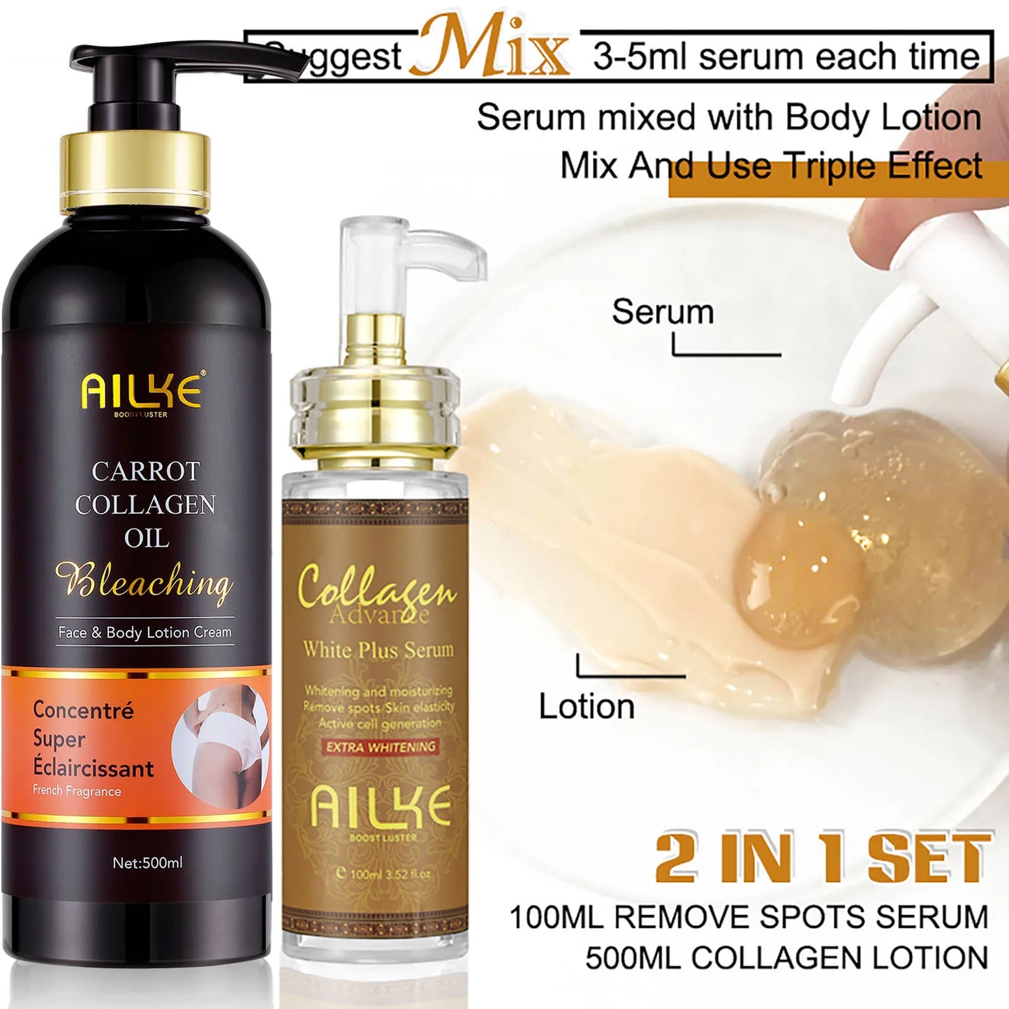 Collagen Skin Care Kit, Reduce Spots, Whitening, E