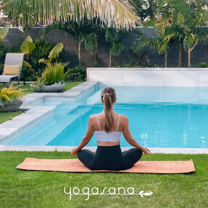 Organic Cotton Yoga Mat - Non Slip Hand-Woven