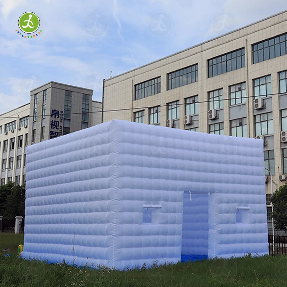 Winter Inflatable White Nightclub Large Party Tent with Blower, I