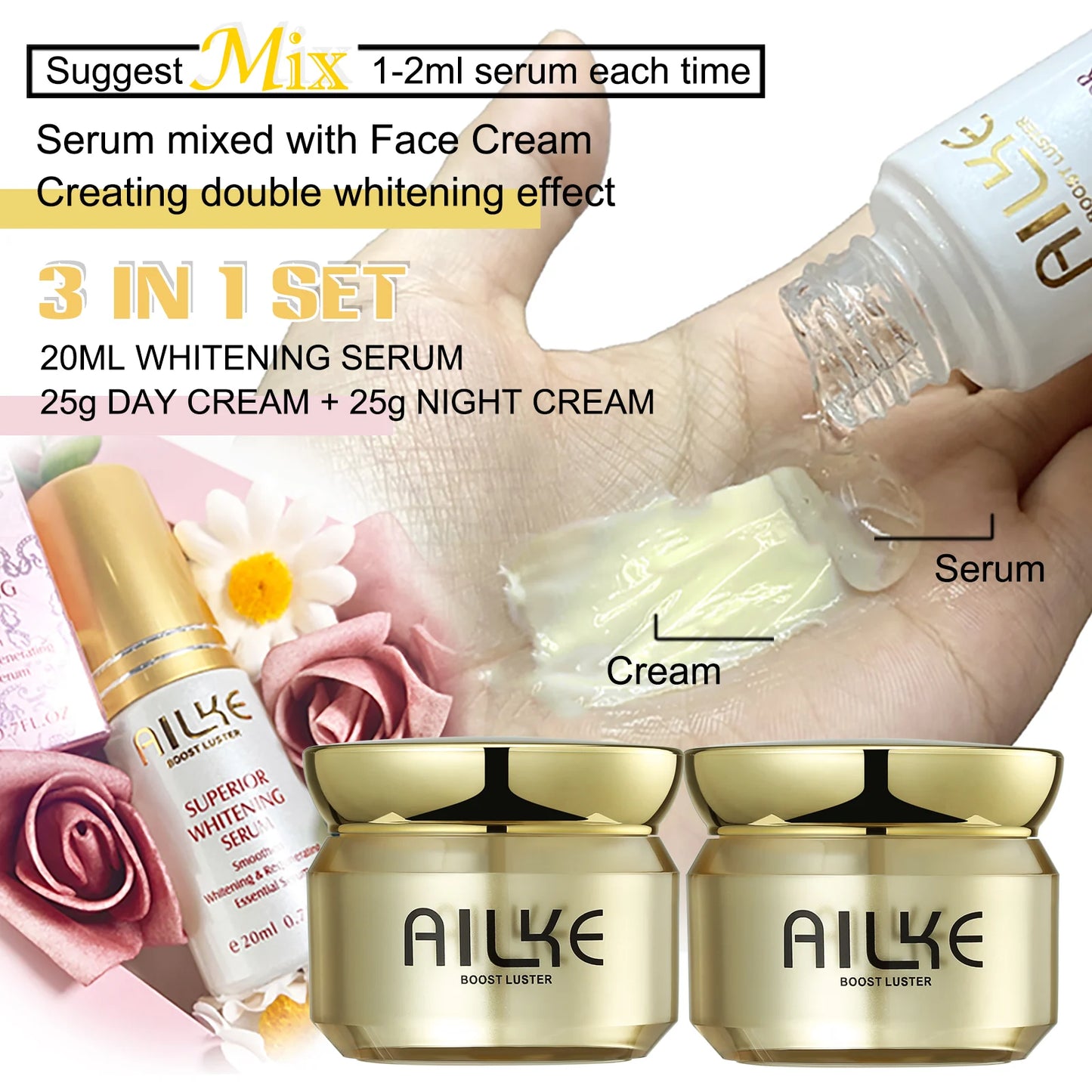Brightening Face Cream With Glutathione, Improve Dull Skin,