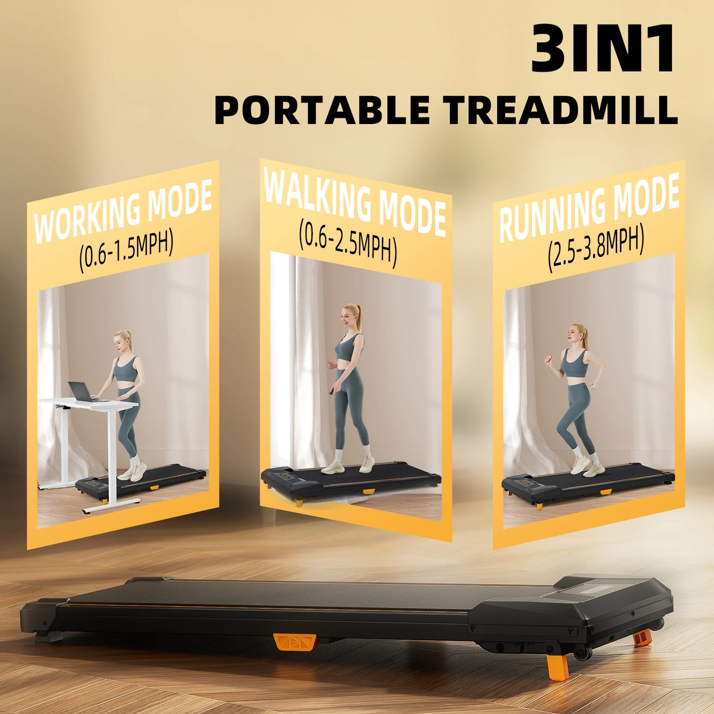 Under Desk Treadmill, Incline Walking Pad