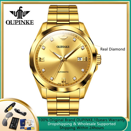 Real Diamond High-End Fully Automatic Watches for Men