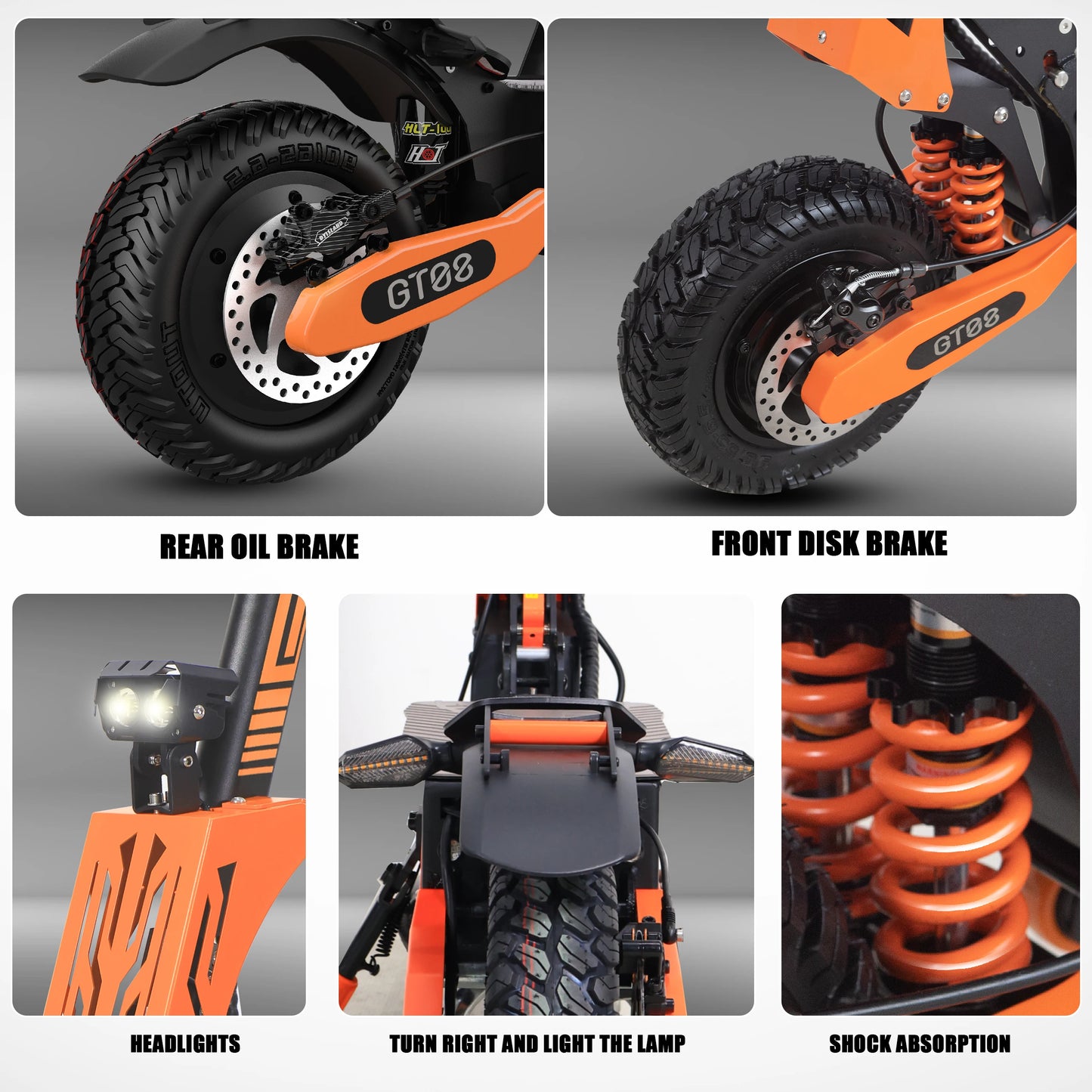 Adult Electric Scooter Dual Motor Top Speed 11-inch Off-