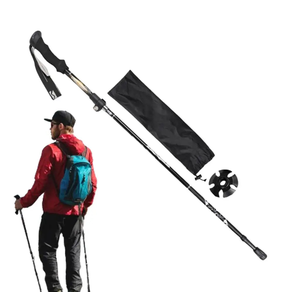 Hiking Poles Walking Sticks For Hiking 5 Sections Foldable