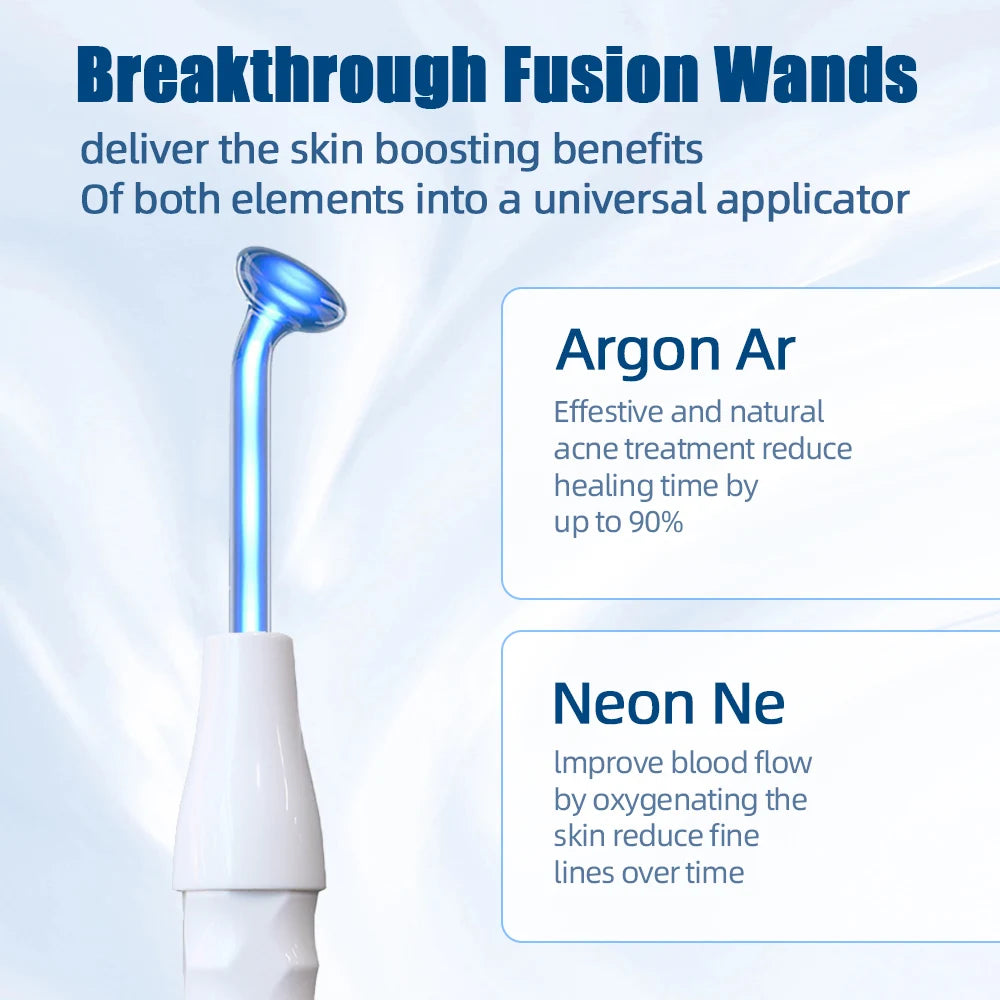 Blue 5-in-1 high Frequency Facial Machine For Hair Face