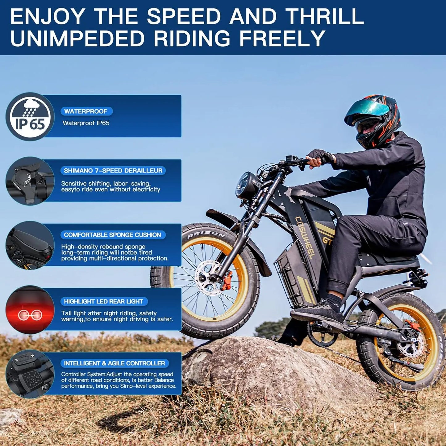 Electric bike Dual Motor Mountain bikes