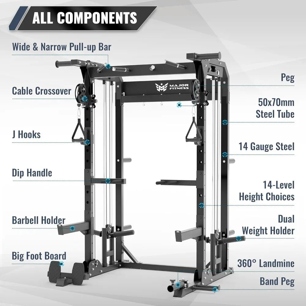 All-in-One Power Rack  Squat Rack Home Gym Fitness,