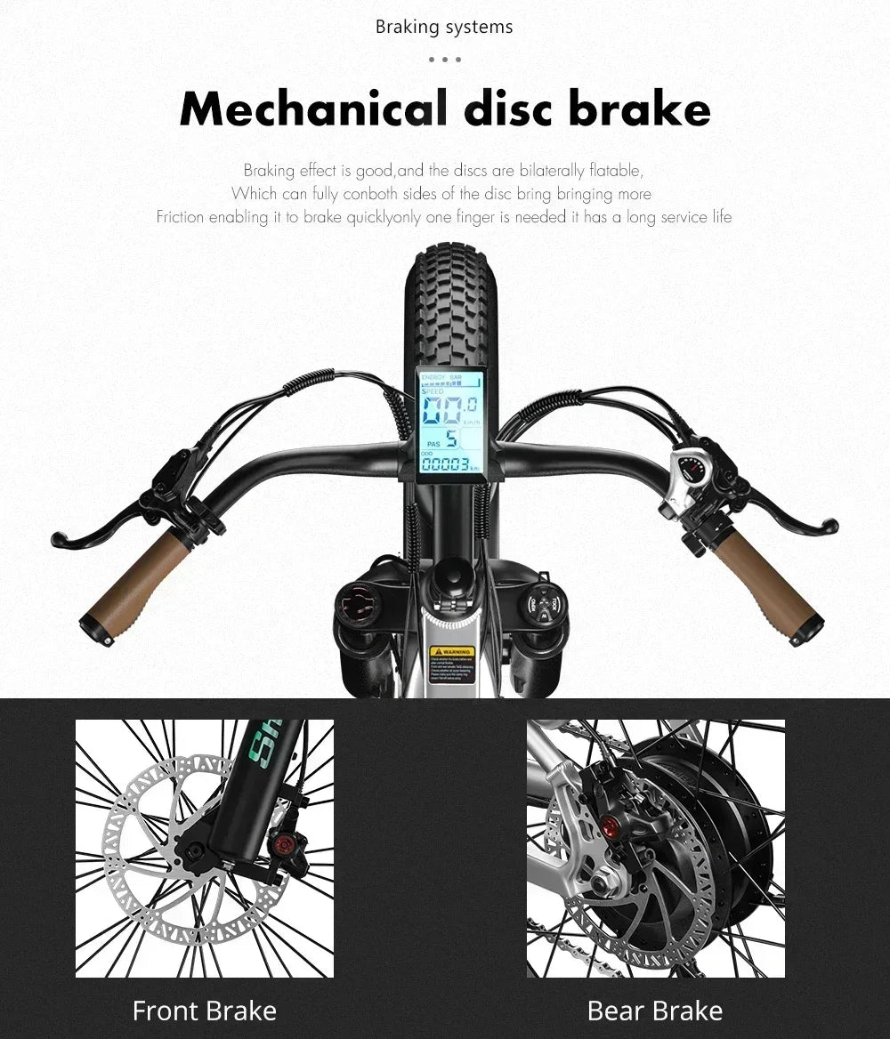 Electric bicycle 500W MOTOR  battery  Mountain Adult Off-Road