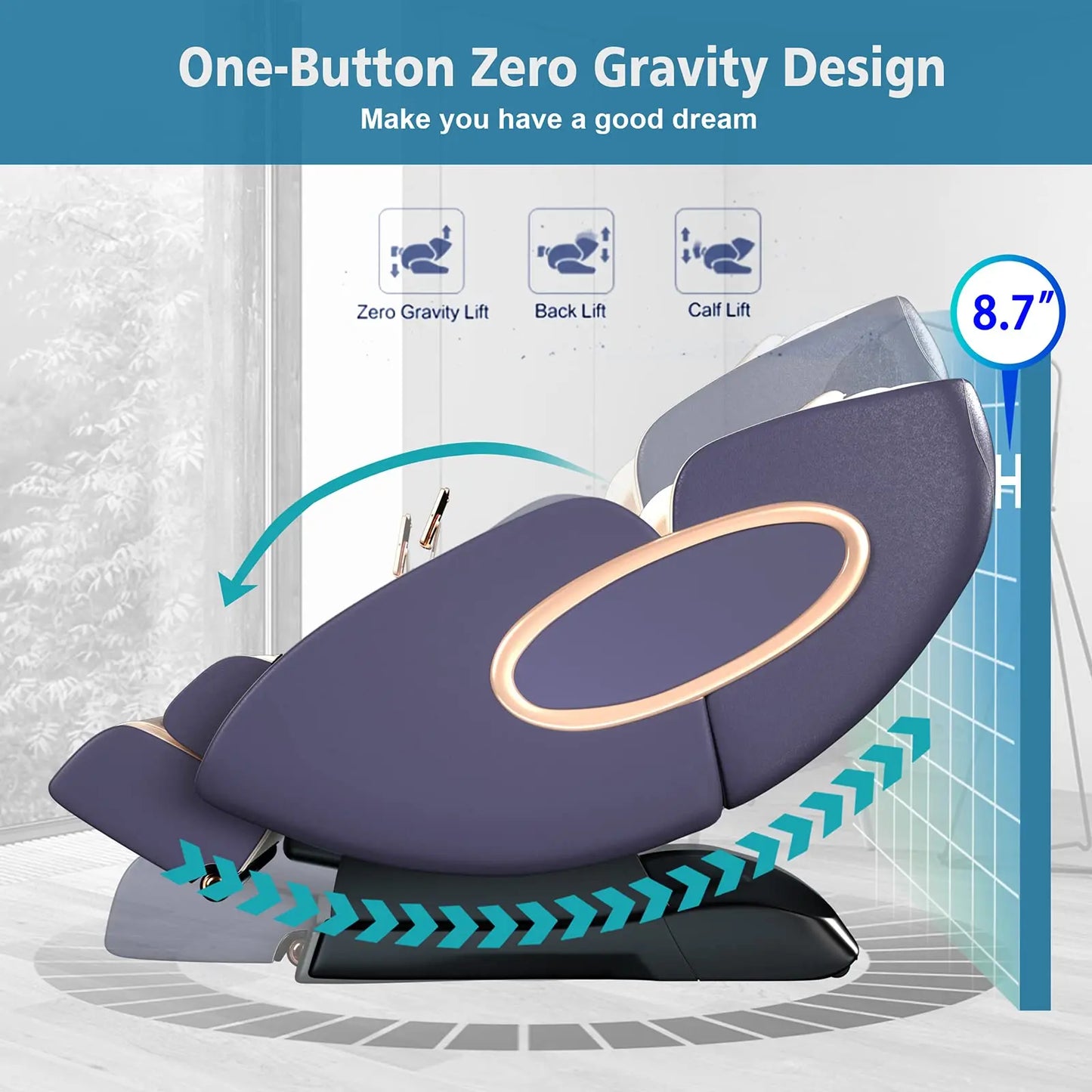 APP Control 4D Massage Chairs SL-Track Full Body