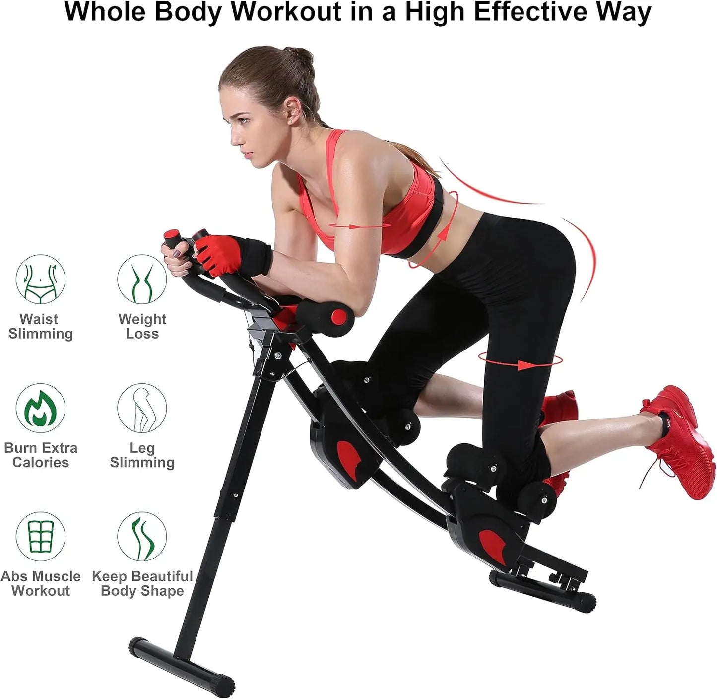 Ab Machine Whole Body Workout for Home Gym,Foldable