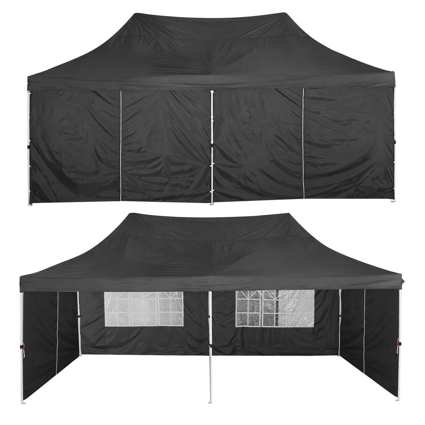 10x20 Pop Up Canopy Tent with 6 Sidewalls, Wedding Party