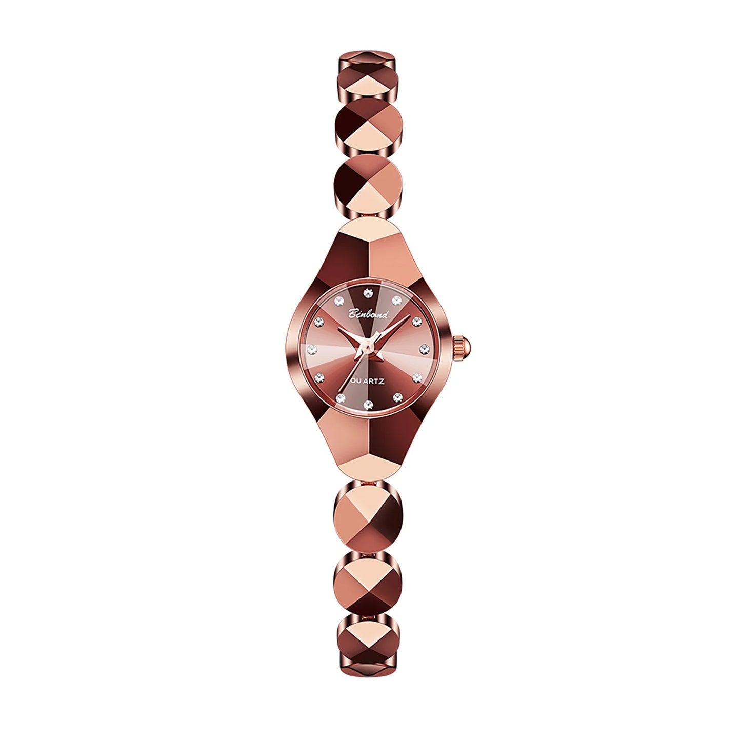 Women Quartz Watch Diamond Case Diamond Scale Waterproof