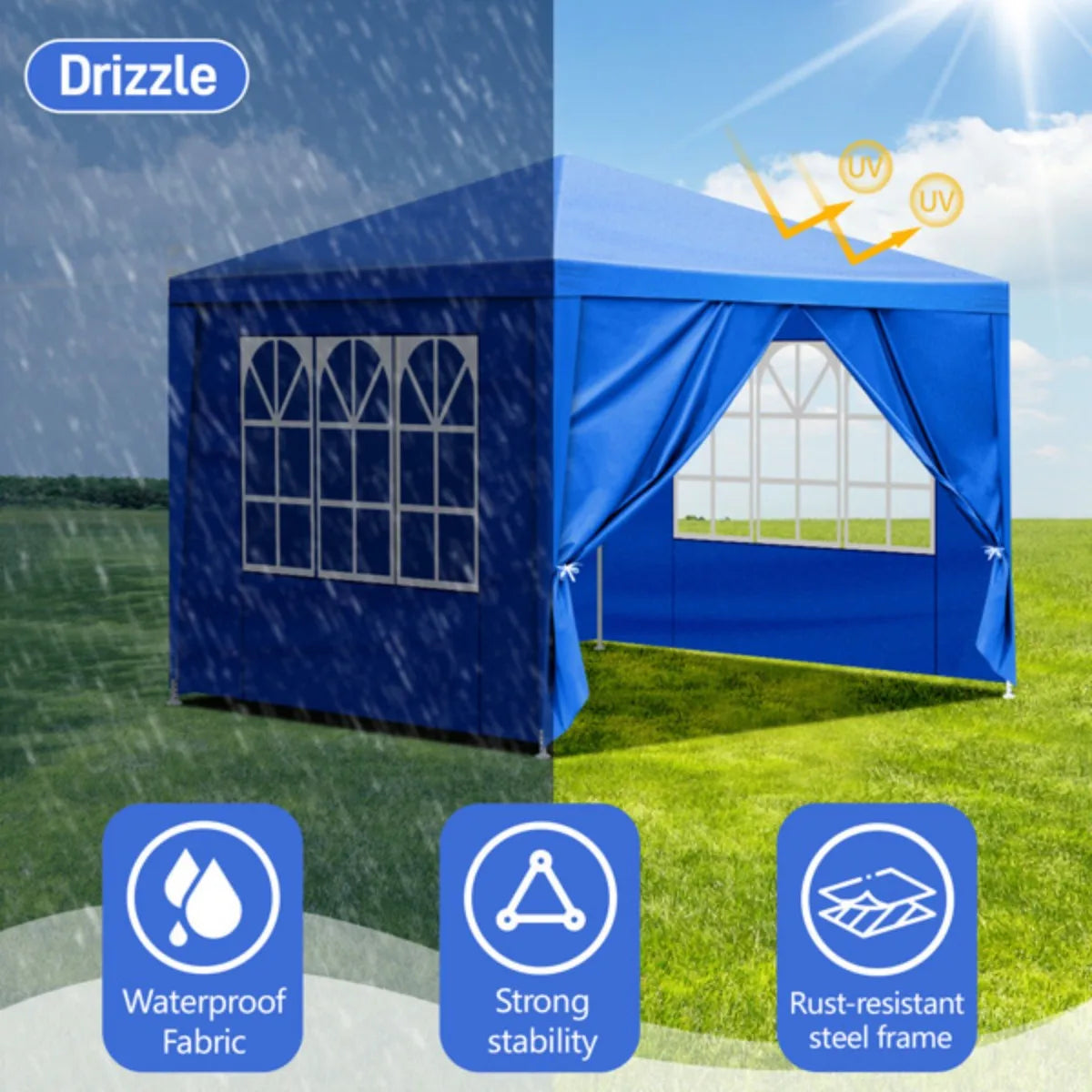 Outdoor Gazebo Waterproof Outdoor Canopy Patio Tent