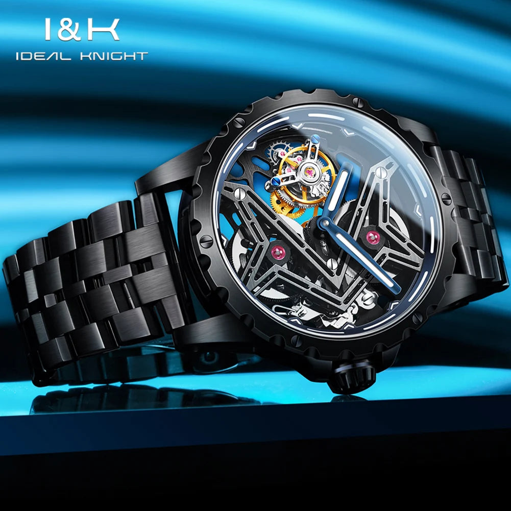 Transparent Tourbillon Man Watch Great Wall Series