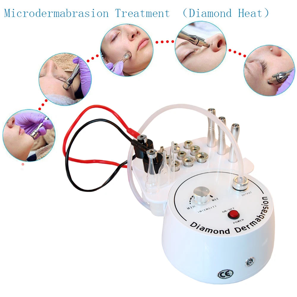 New 3 in 1 Diamond Microderm abrasion Machine Vacuum Cleaner Blackhead Removal