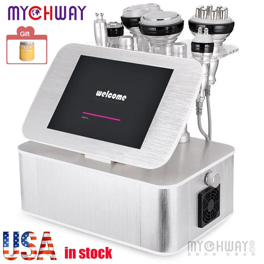 6 in 1 Unoisetion Cavitation Machine Vacuum RF Body Weight Loss