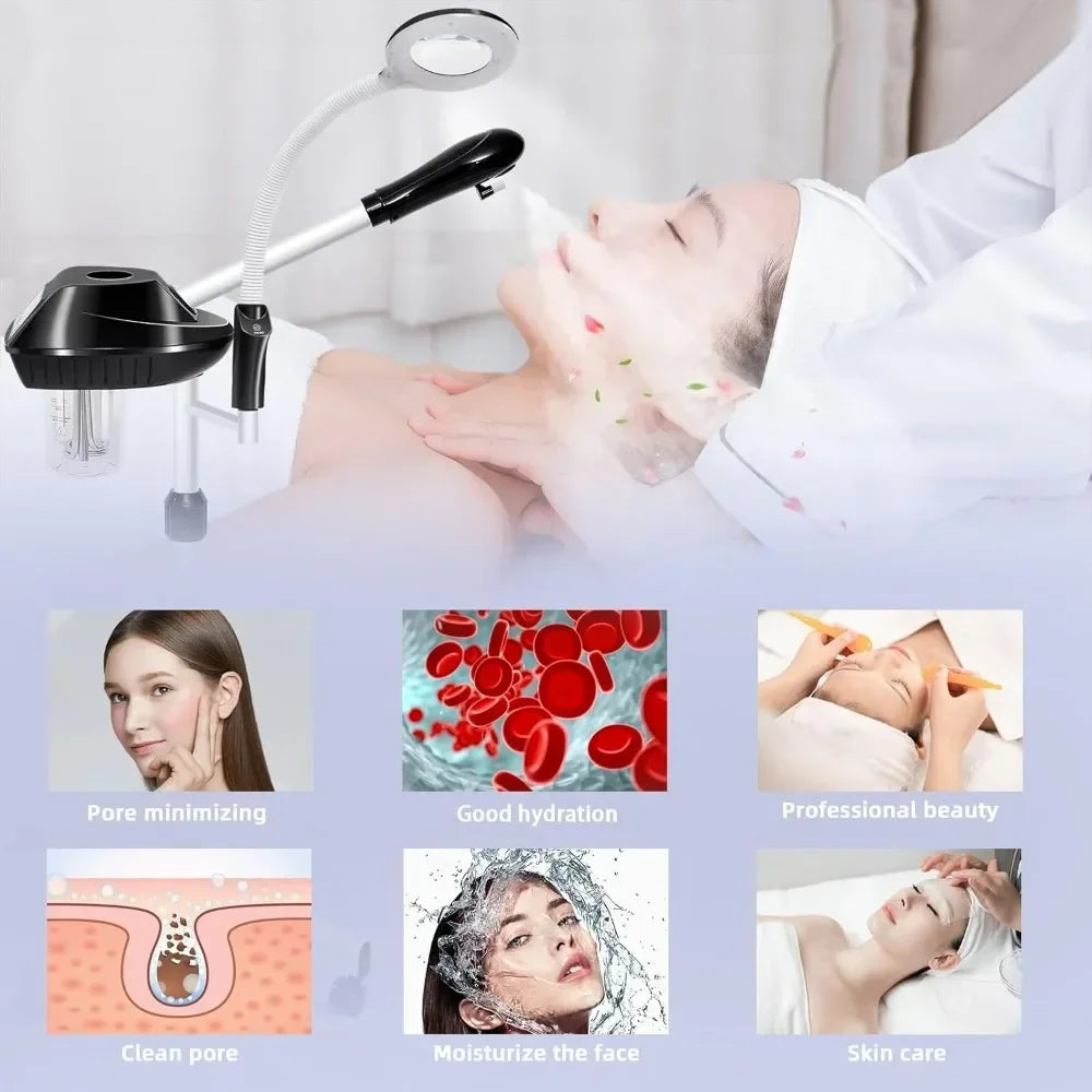 Professional Facial Steamer, with 5X Magnifying Lamp,  f