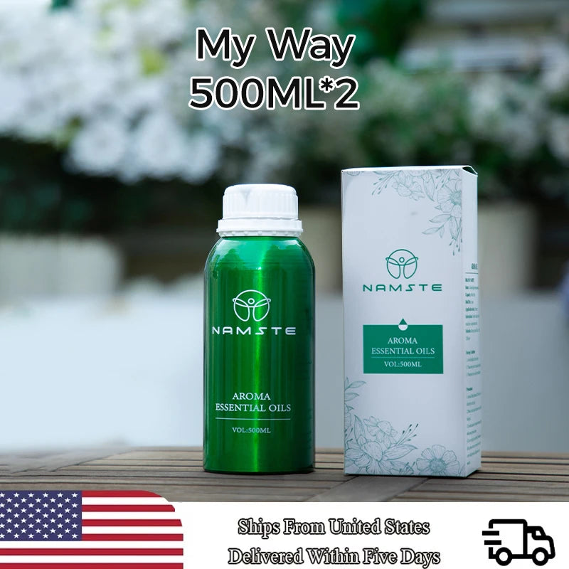 two pieces 500 ML wooden type essential oils home Fragrance