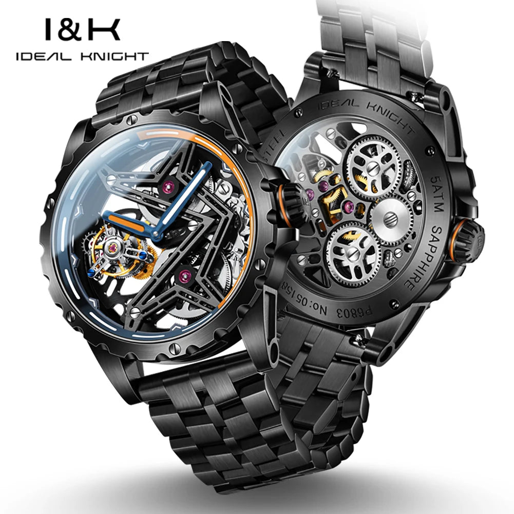 Automatic Mechanical Watch for Men Fully Hollow High Quality Luxury