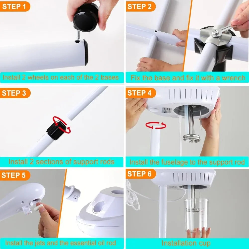 Professional Facial Steamer, Spa Ozone Stand Facial Steamer,