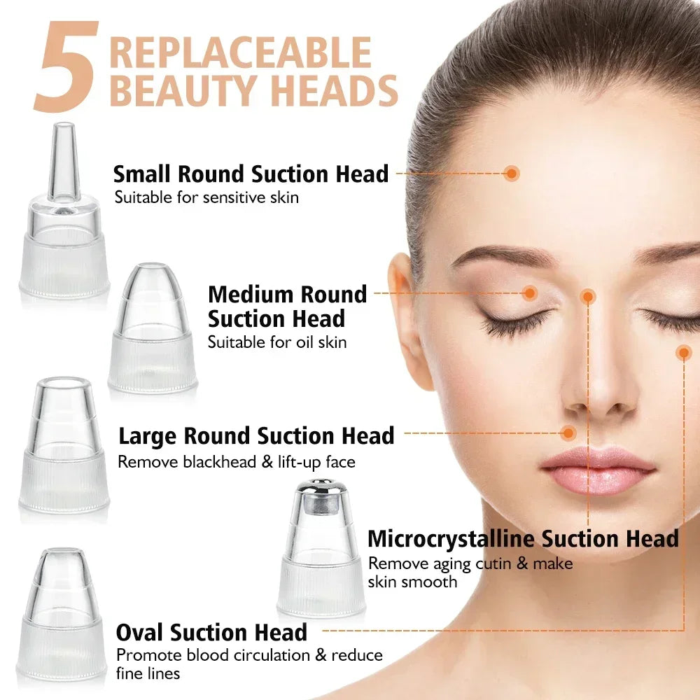 Electric Blackhead Remover Vacuum Suction Facial Pore Cleaner