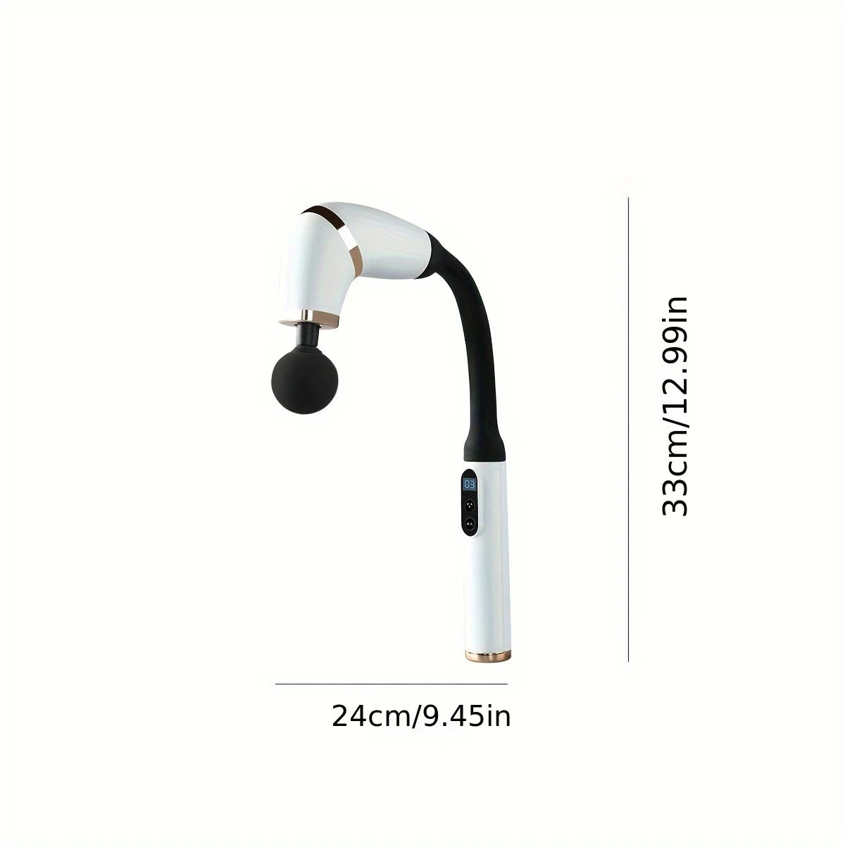 Massage Gun with Upgraded Extension Handle, Back Massager,