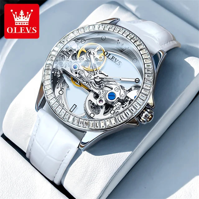 Fully Hollow Out Mechanical Watch for Women Luxury