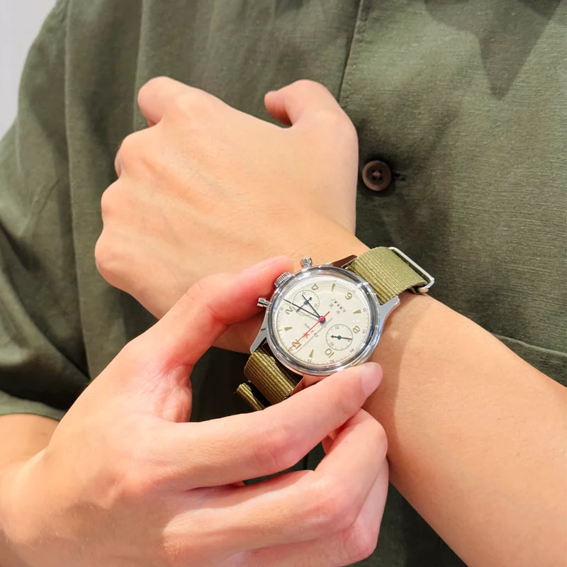 38 mm Chronograph seagull 1963 International Edition