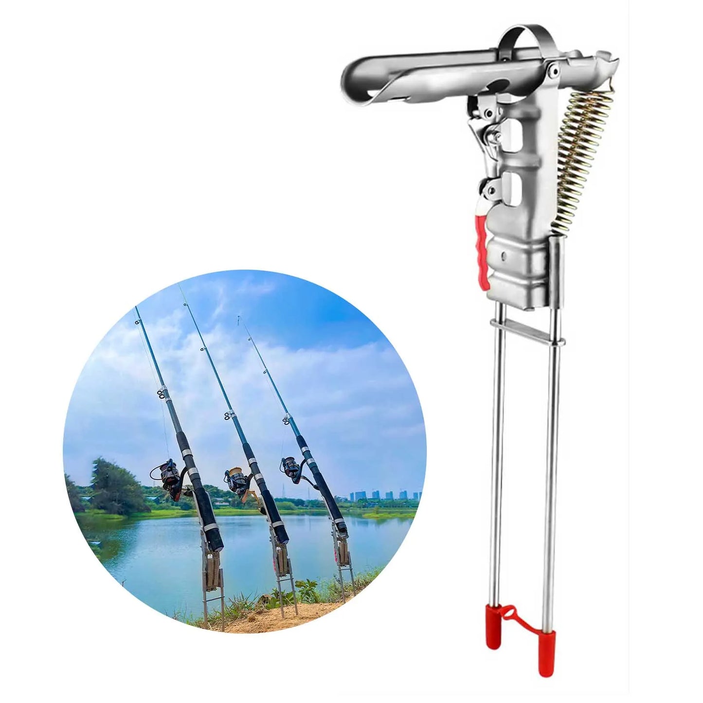 Stainless Steel Fishing Rod Stand Holder Bracket