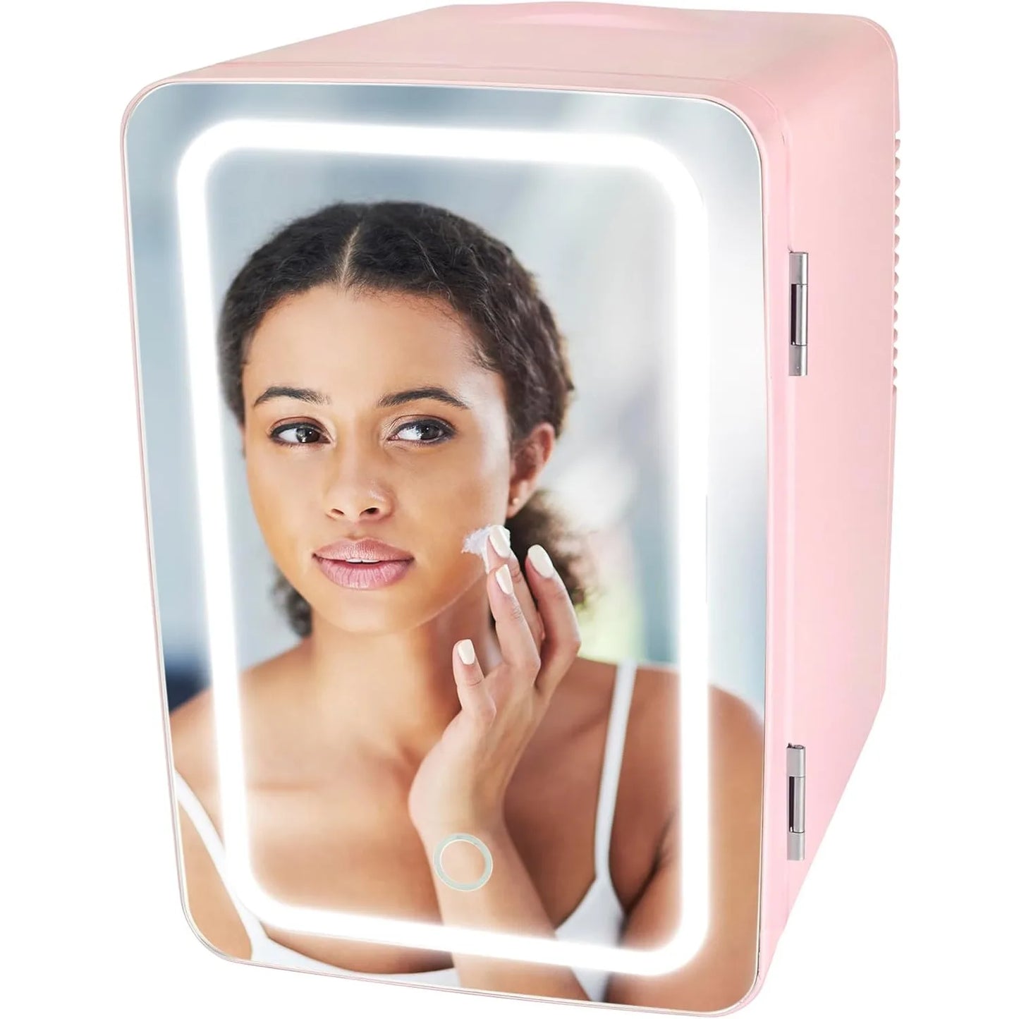 6.2L Mini Fridge Cooler & Warmer w/ LED Lighted Mirrorr,