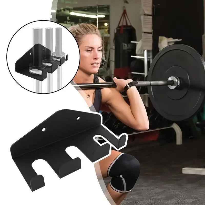 Barbell Holder Wall Mount Vertical Barbell Storage Rack
