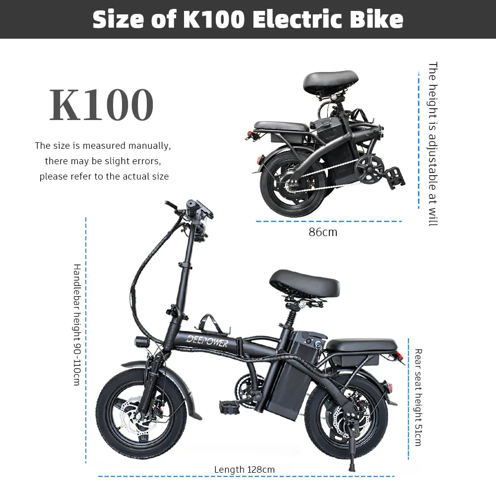 Ebike Adult Fat Tire Folding  Urban Ebike