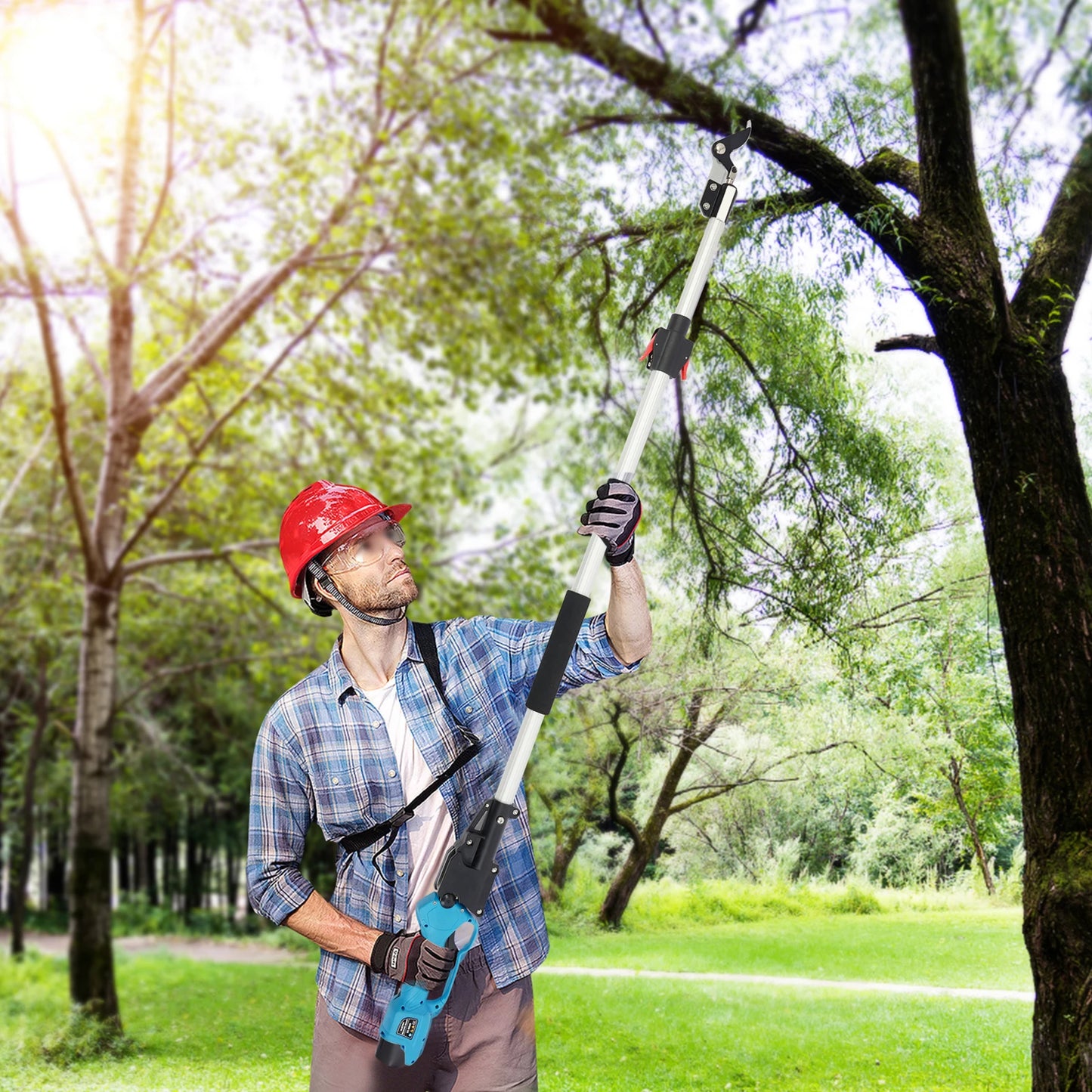 Cordless Electric High Branch Pruning Shears Set