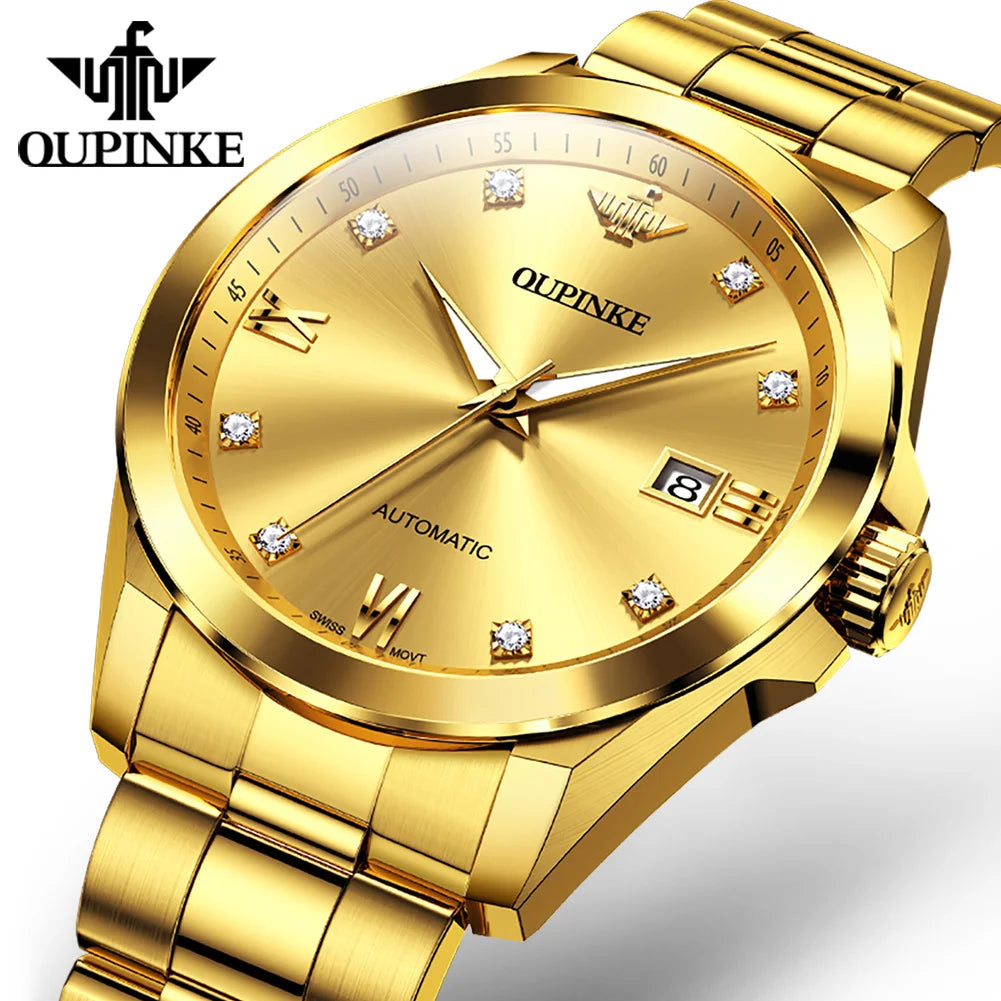 Real Diamond High-End Fully Automatic Watches for Men